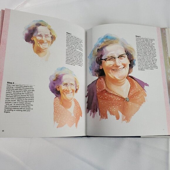 Painting Watercolor Portraits That Glow - Hardcover, by Jan Kunz  1989 - Picture 5 of 8